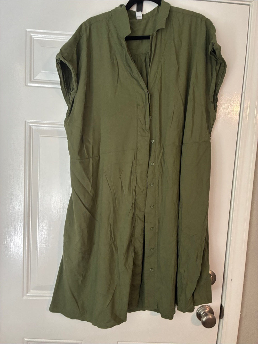 Old Navy Olive Green Button-Front Tunic Dress